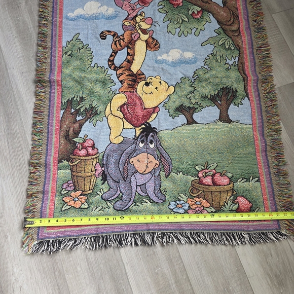 Vintage Winnie the Pooh 100 Acre Collection Blanket - Picture 7 of 8